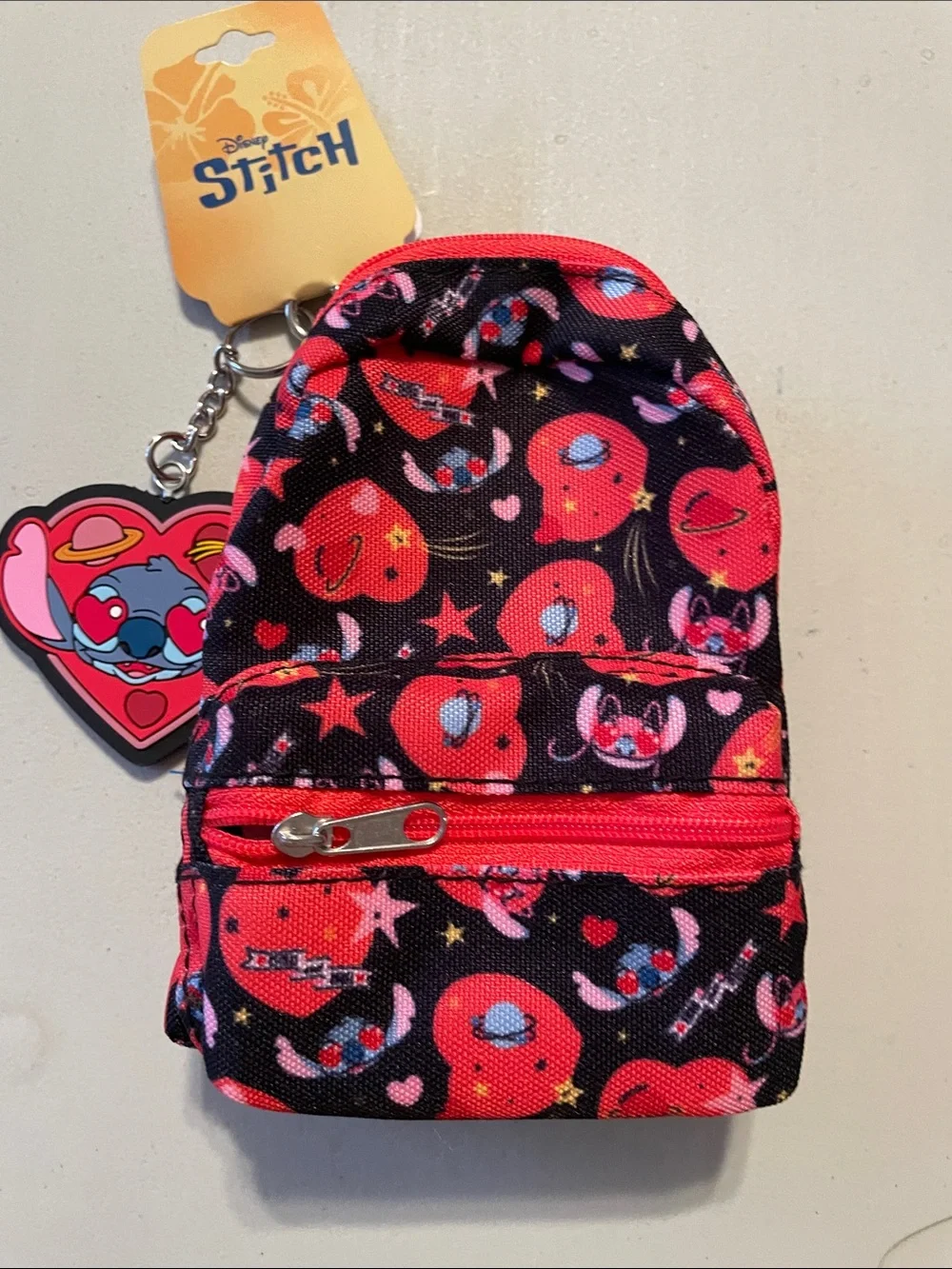 Disney Lilo & Stitch Mini Backpack Keychain pouch charm bag